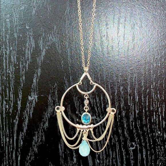 Apt. 9 Jewelry - Apt 9 — Beautiful Silver + Turquoise Necklace